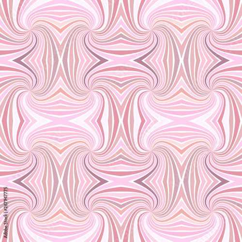 Pink seamless psychedelic abstract spiral ray burst stripe pattern background - vector design