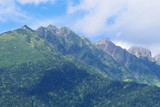 中部山岳国立公園。上高地より奥穂高連峰を望む。松本　長野　日本。８月下旬。