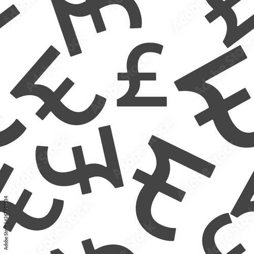 Vector image of a pound sign. Vector illustration pound seamless pattern on a white background.