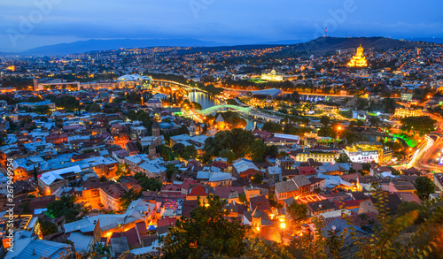 Night view of Tbilisi, Georgia © Phuong