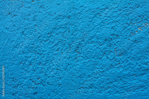 Old blue and cian textures wall background. Perfect background with space. photo