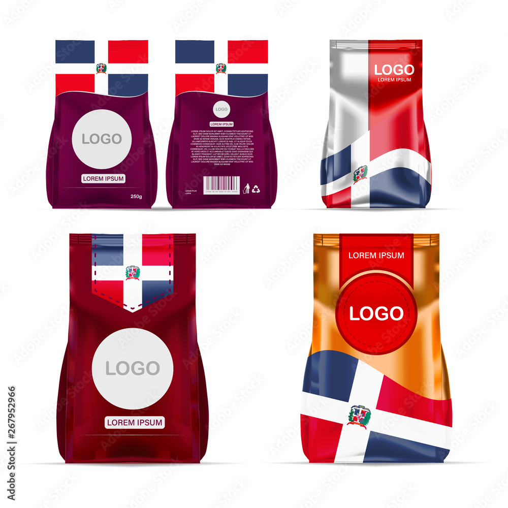 Foil food snack sachet bag packaging for coffee, salt, sugar, pepper