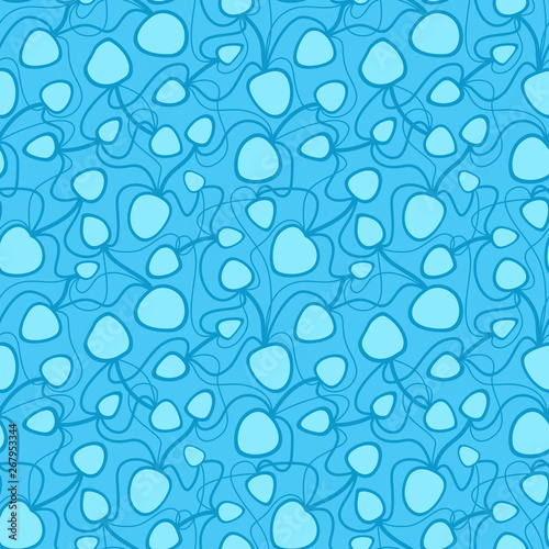 Abstract vector colorful seamless pattern. Retro hand drawn abstract organic pattern for textile, wrapping paper, prints, fabric, wallpaper, web etc.