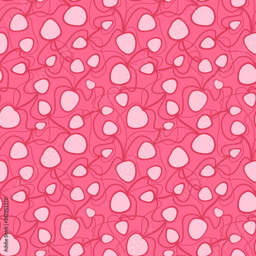 Abstract vector colorful seamless pattern. Retro hand drawn abstract organic pattern for textile, wrapping paper, prints, fabric, wallpaper, web etc.