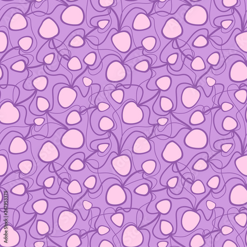 Abstract vector colorful seamless pattern. Retro hand drawn abstract organic pattern for textile, wrapping paper, prints, fabric, wallpaper, web etc.