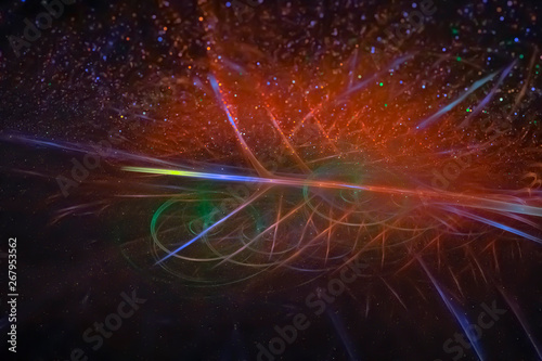 fantasy fractal background energy abstract design illustration