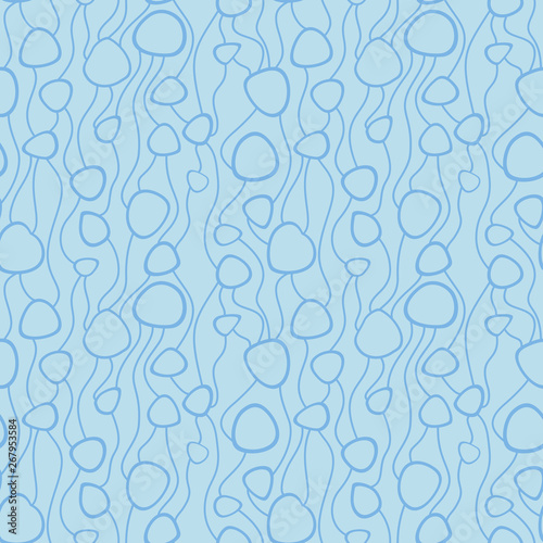 Abstract vector colorful seamless pattern. Retro hand drawn abstract organic pattern for textile, wrapping paper, prints, fabric, wallpaper, web etc.