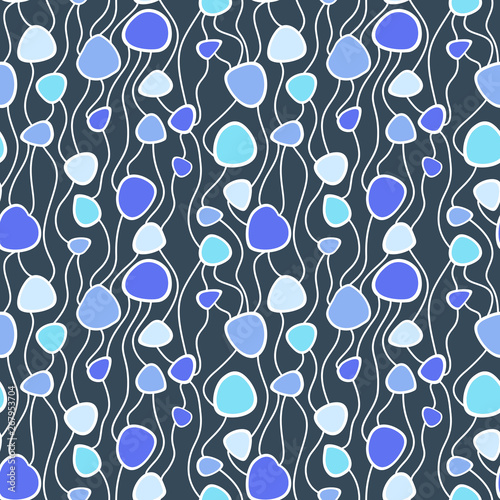 Abstract vector colorful seamless pattern. Retro hand drawn abstract organic pattern for textile, wrapping paper, prints, fabric, wallpaper, web etc.
