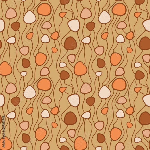 Abstract vector colorful seamless pattern. Retro hand drawn abstract organic pattern for textile, wrapping paper, prints, fabric, wallpaper, web etc.
