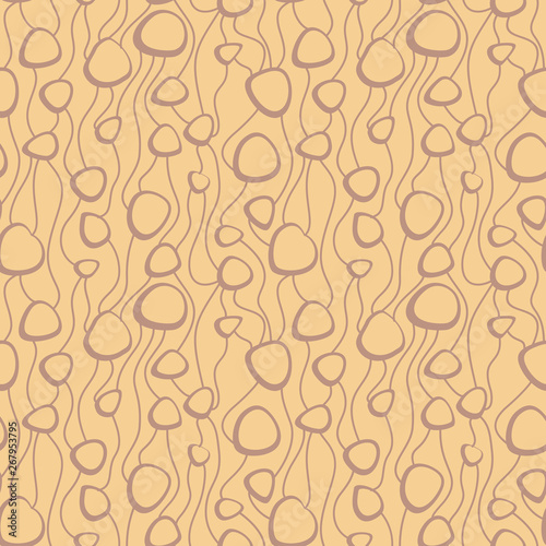 Abstract vector colorful seamless pattern. Retro hand drawn abstract organic pattern for textile, wrapping paper, prints, fabric, wallpaper, web etc.