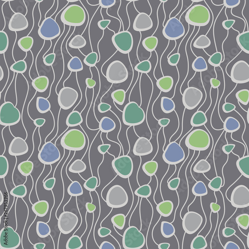 Abstract vector colorful seamless pattern. Retro hand drawn abstract organic pattern for textile, wrapping paper, prints, fabric, wallpaper, web etc.