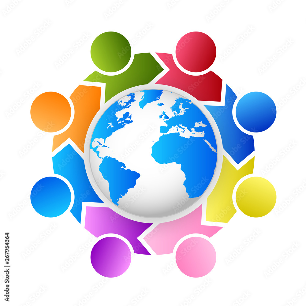 Global Leadership Teamwork Solutions Vector Global Leadership Teamwork Solutions Vector