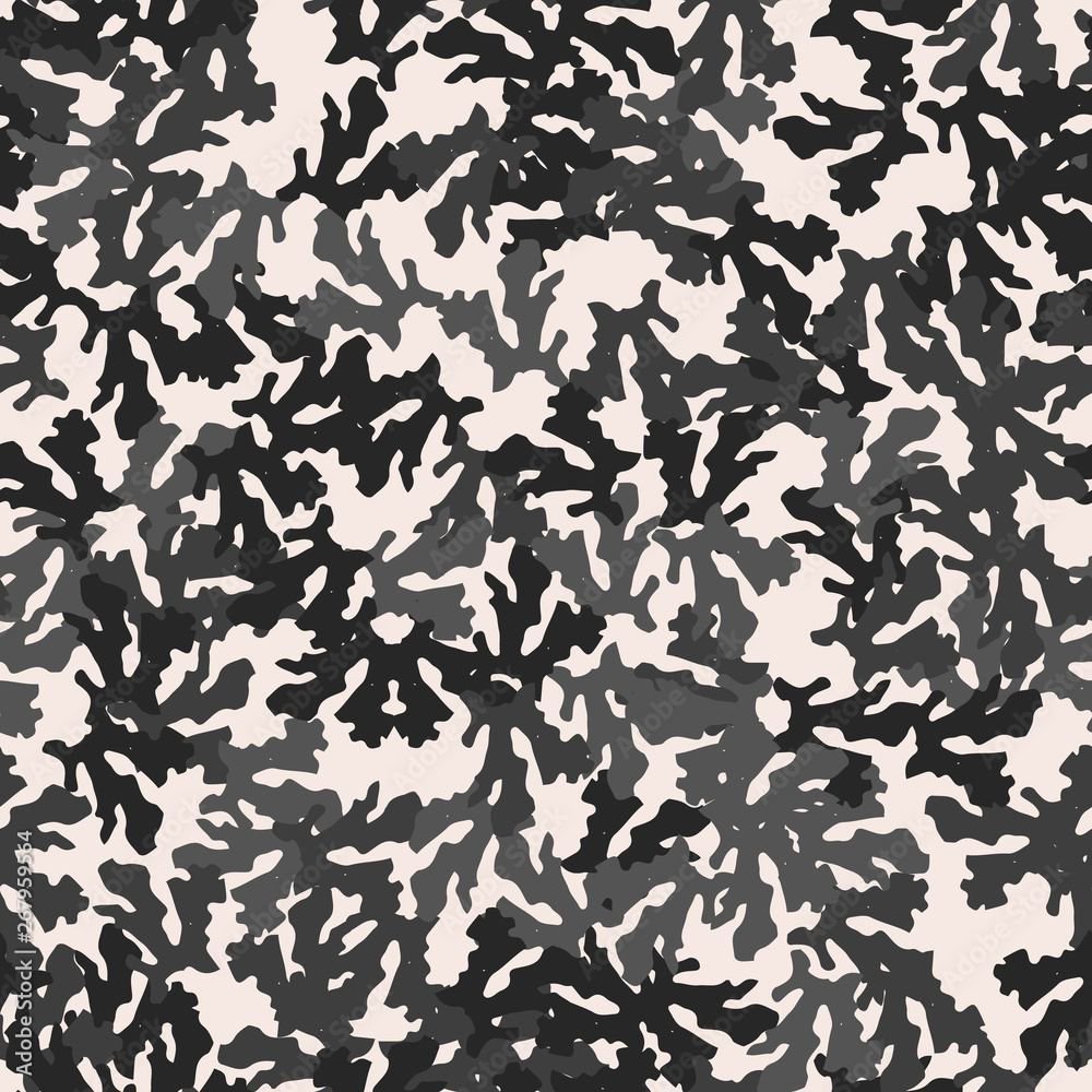 Urban UFO camouflage of various shades of gray and nude colors Urban UFO camouflage of various shades of gray and nude colors