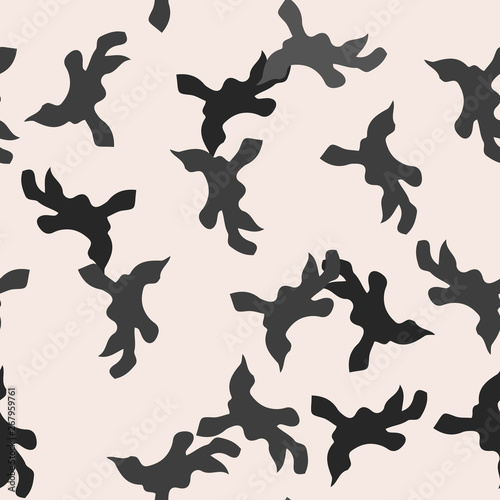 Urban UFO camouflage of various shades of gray and nude colors