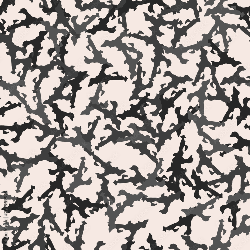 Urban UFO camouflage of various shades of gray and nude colors Urban UFO camouflage of various shades of gray and nude colors