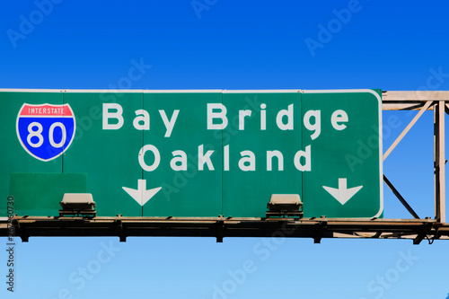 Highway sign for Oakland