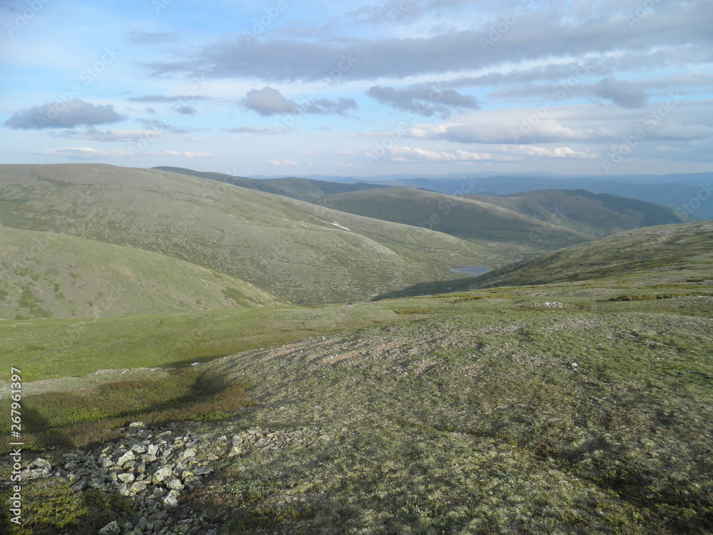 Naklejka premium экспедиция в горы хамар-дабана бурятия