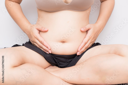 Wallpaper Mural Big belly of pregnant women new born concept Torontodigital.ca