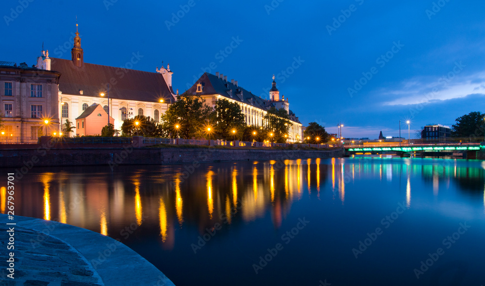 View of the University of Wroclaw, Poland.