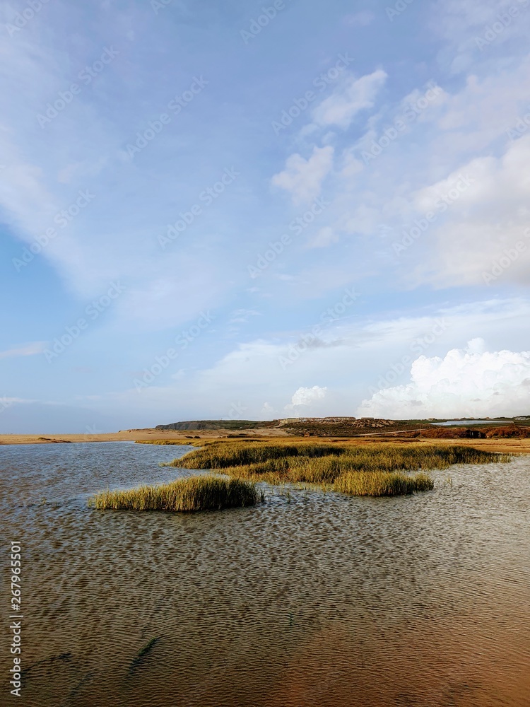 Sweet water lake infront of the ocean