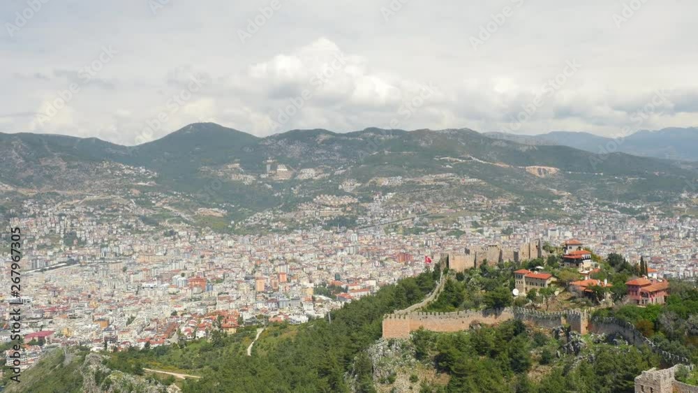 Alanya city view from castle. Turkey. Alanya city view from castle. Turkey.
