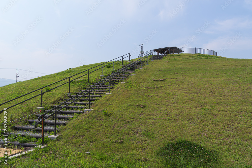 津波発生時の避難丘