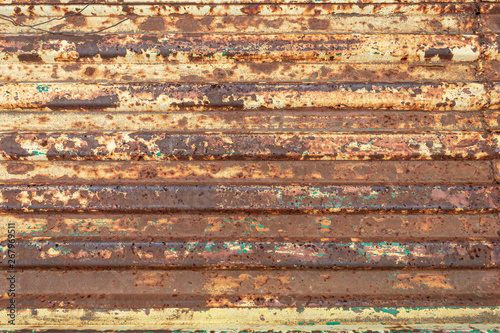 Old Weathered Horizontally Stripped Metal Texture
