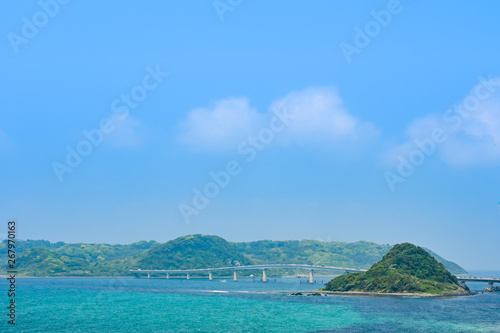 日本の絶景角島大橋【山口県】