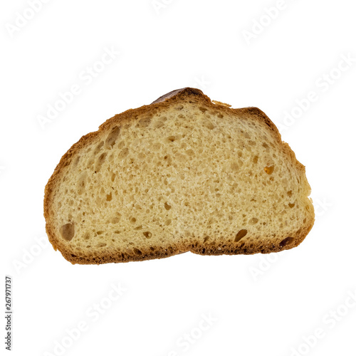 Sliced ​​sandwich bread isolated on white background