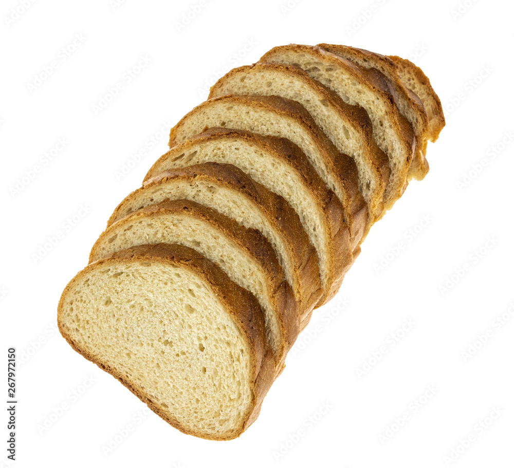 Sliced sandwich bread isolated on white background Sliced sandwich bread isolated on white background