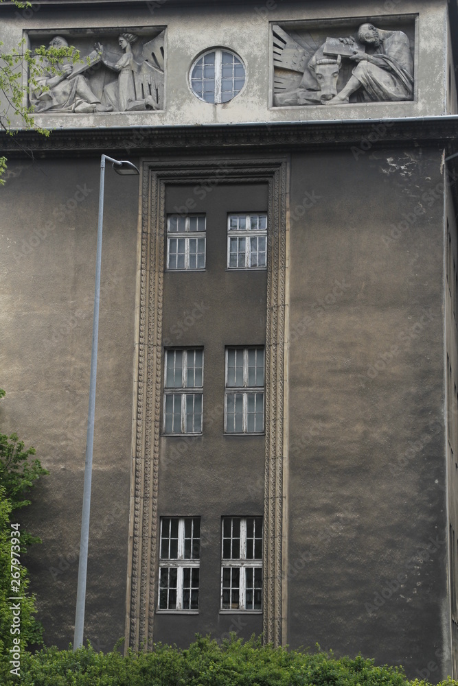 Concrete building in Krakow