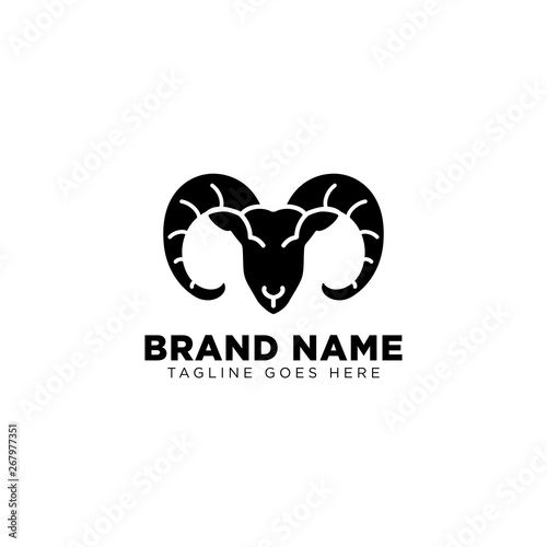 black sheep logo line design vector icon element isolated