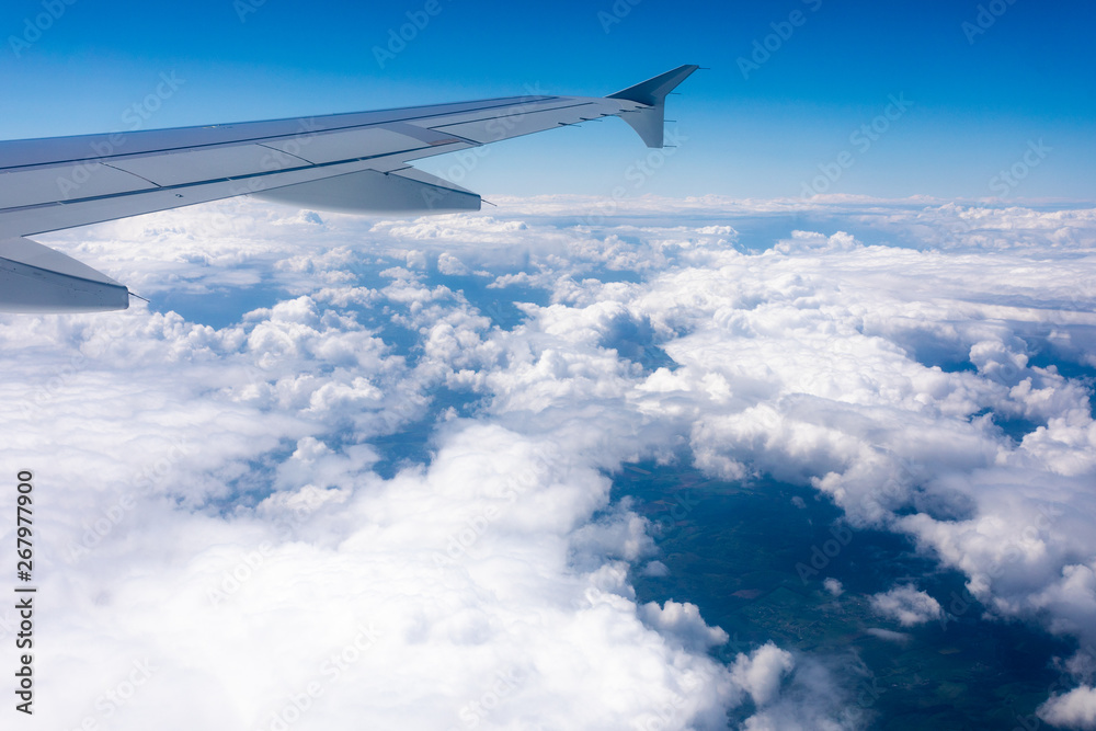 Wing aircraft in altitude during flight Wing aircraft in altitude during flight