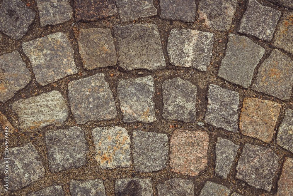 stone background. texture of stone, cobblestone, pavement, granite