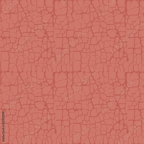 Terra-cotta natural abstract soil rack seamless pattern