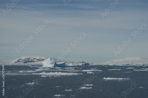 the antartica is melting down. Icebergs sailing to the north. Warming is changing the world