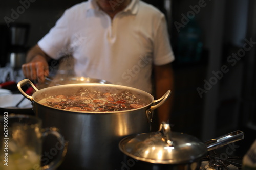 chef preparing brazilian meal