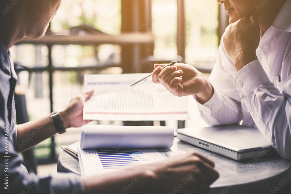 custom made wallpaper toronto digitalDiscussing plan and idea to improvement strategy, businessmen brainstorming for strategy of business investment,businessmen review chart and document of investment information