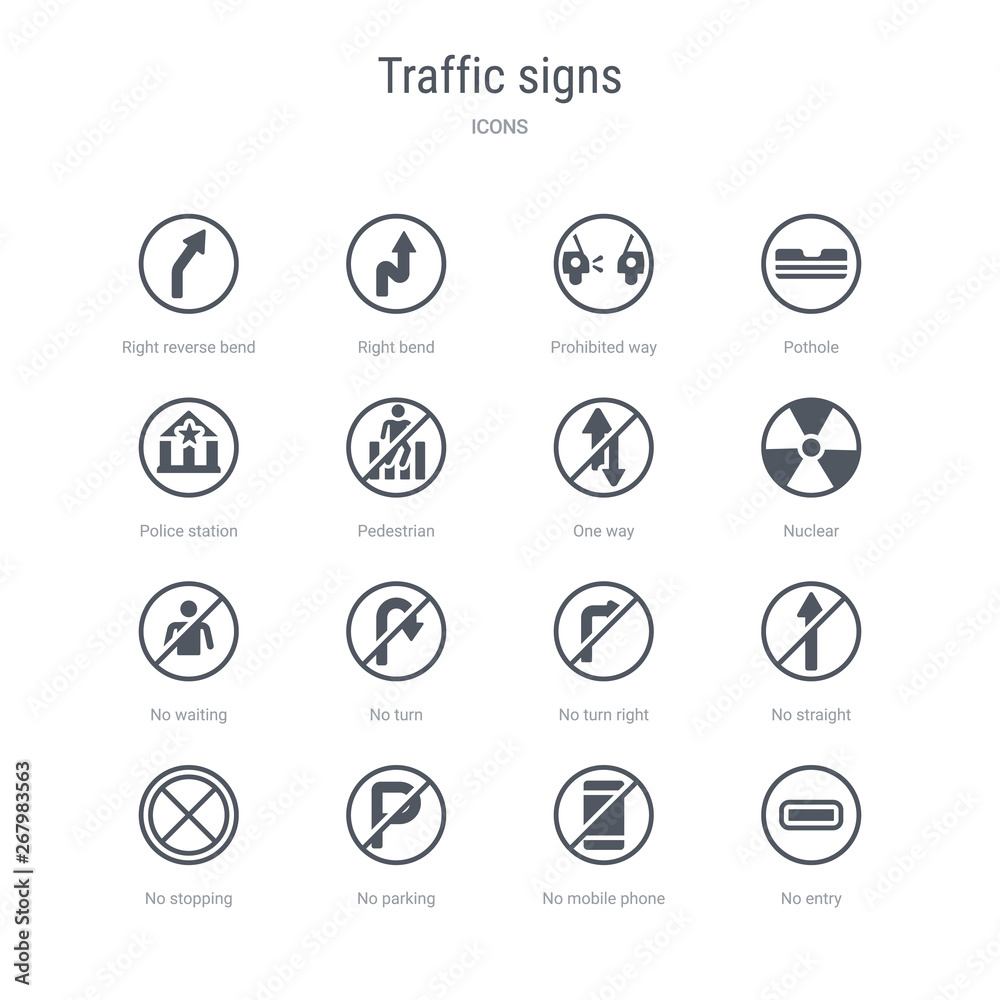 set-of-16-vector-icons-such-as-no-entry-no-mobile-phone-no-parking