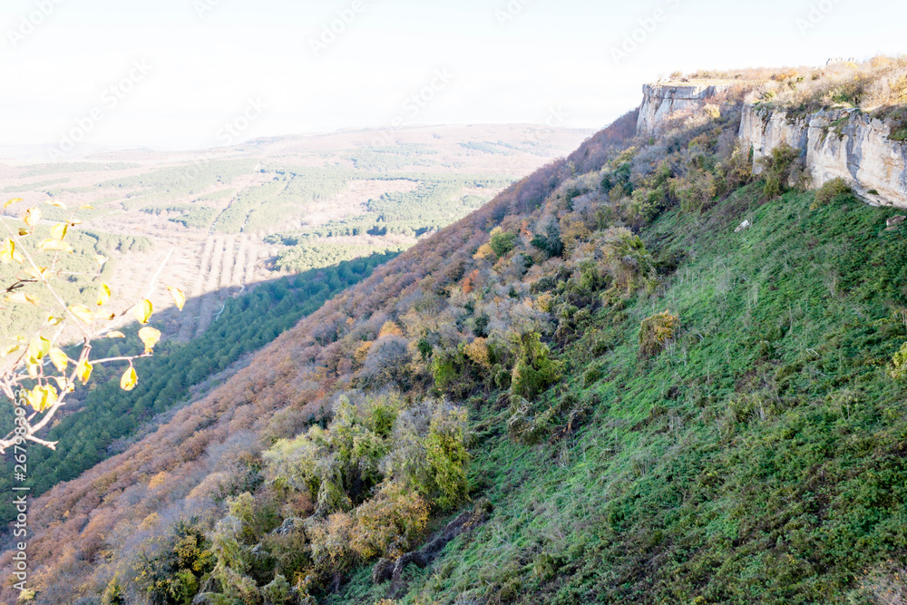 Biyuk-Ashlama-Dere gorge in Crimean mountains Chufut-Kale, Bakhchisaray, Crimea