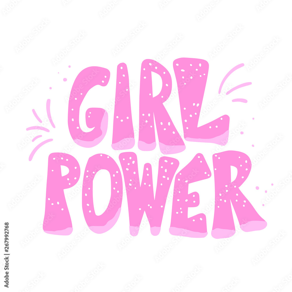Girl power. Vector illustration. Girl power. Vector illustration.
