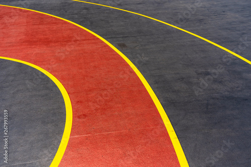 lines of basketball playground space copy for text © appleyayee