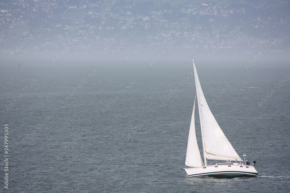 Sailing in San Francisco Bay in San Francisco, California 