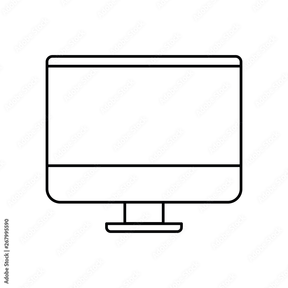 computer screen with white background computer screen with white background