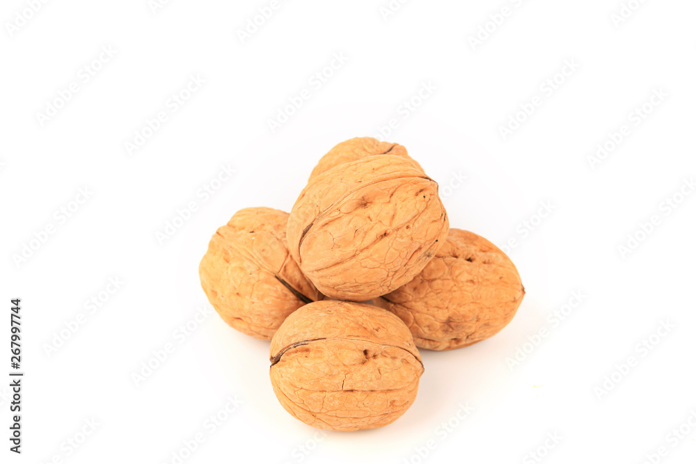 walnut isolated on white background walnut isolated on white background