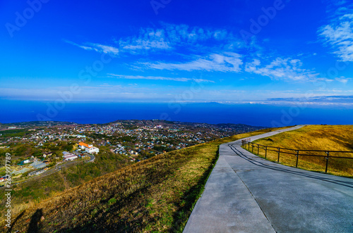 Nature landscape Mt. Omuro in Izu Japan photo