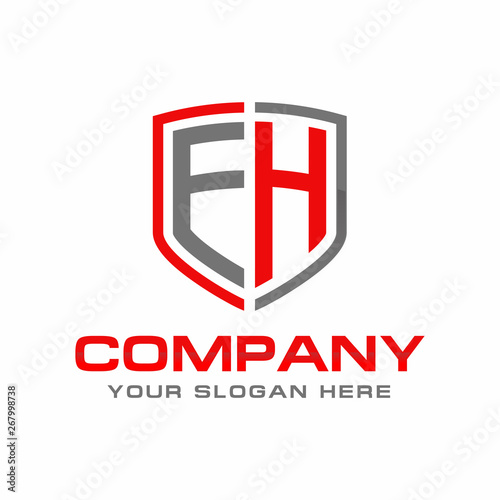 Free Download EH initial Logo Design Vector - GFXLoad