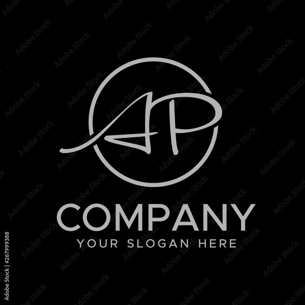 AP Initial elegant logo, Modern Logo Design Vector AP Initial elegant logo, Modern Logo Design Vector