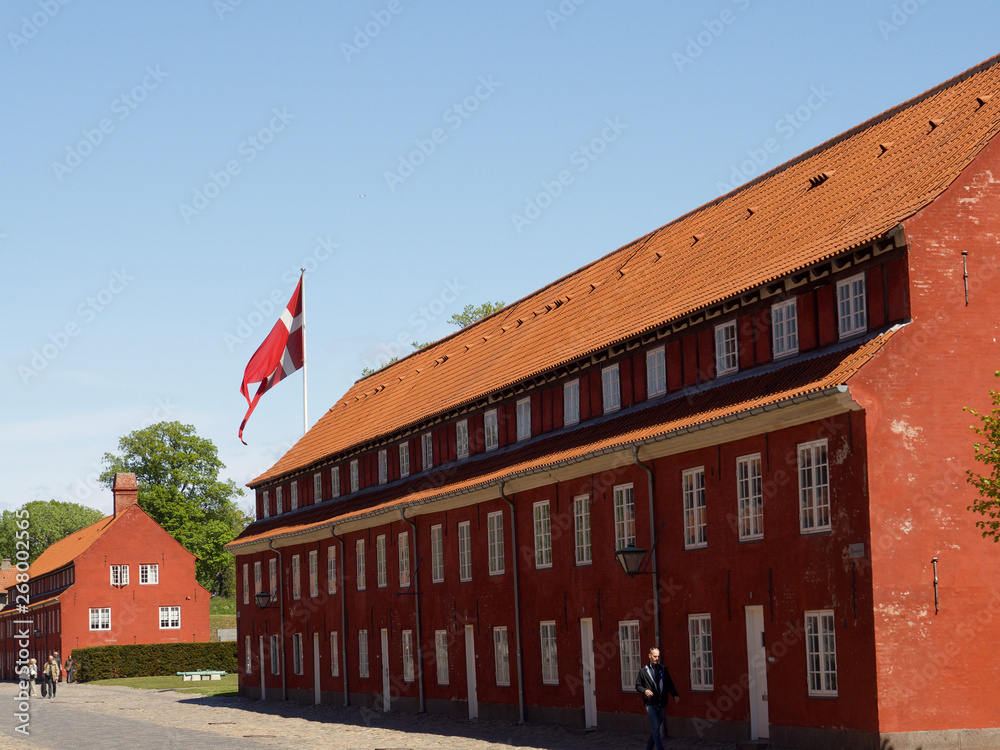 Obraz premium The ordinary scenery of Copenhagen, Denmark before the emergence of the Covid-19 pandemic