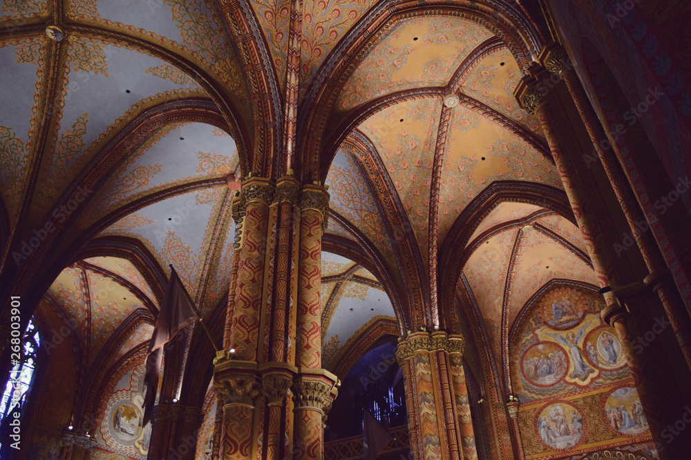 interior of church in Busdapest interior of church in Busdapest